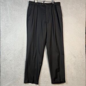 Lauren Ralph Lauren Mens Dress Pants 36x32 Cashmere Blend Pleated Cuffed Relaxed